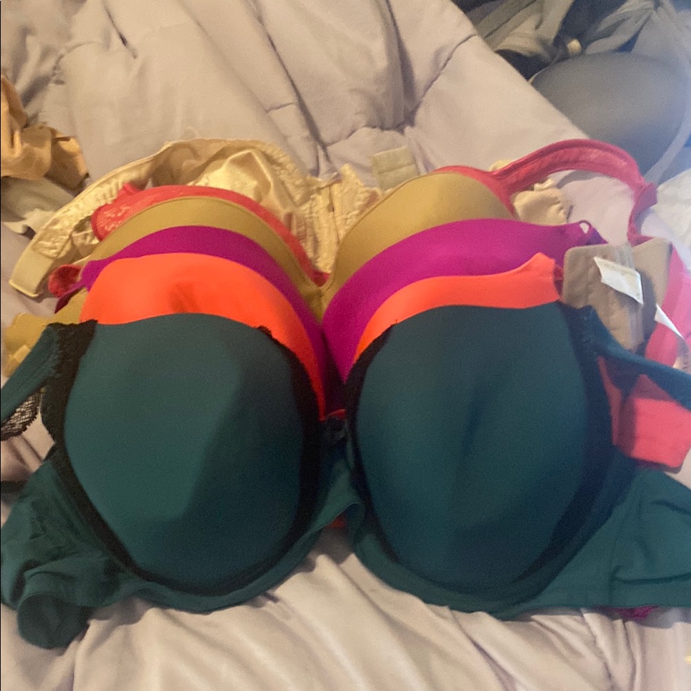 Set Of 6 Colorful Women's Underwire Bra Set